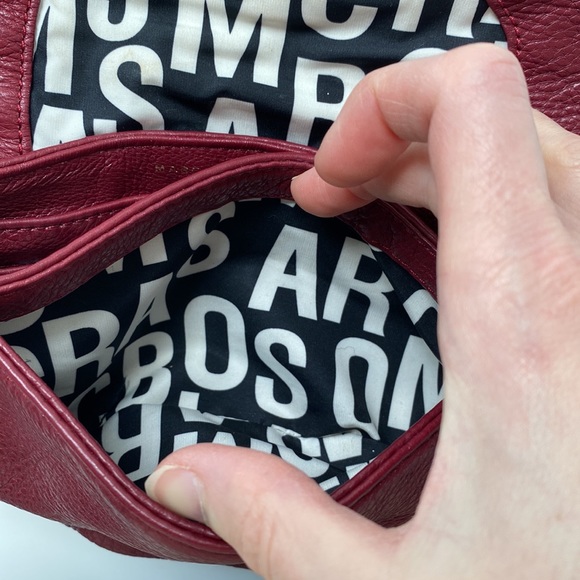 Marc by Marc Jacobs Cross Body Maroon Clutch - Picture 7 of 8